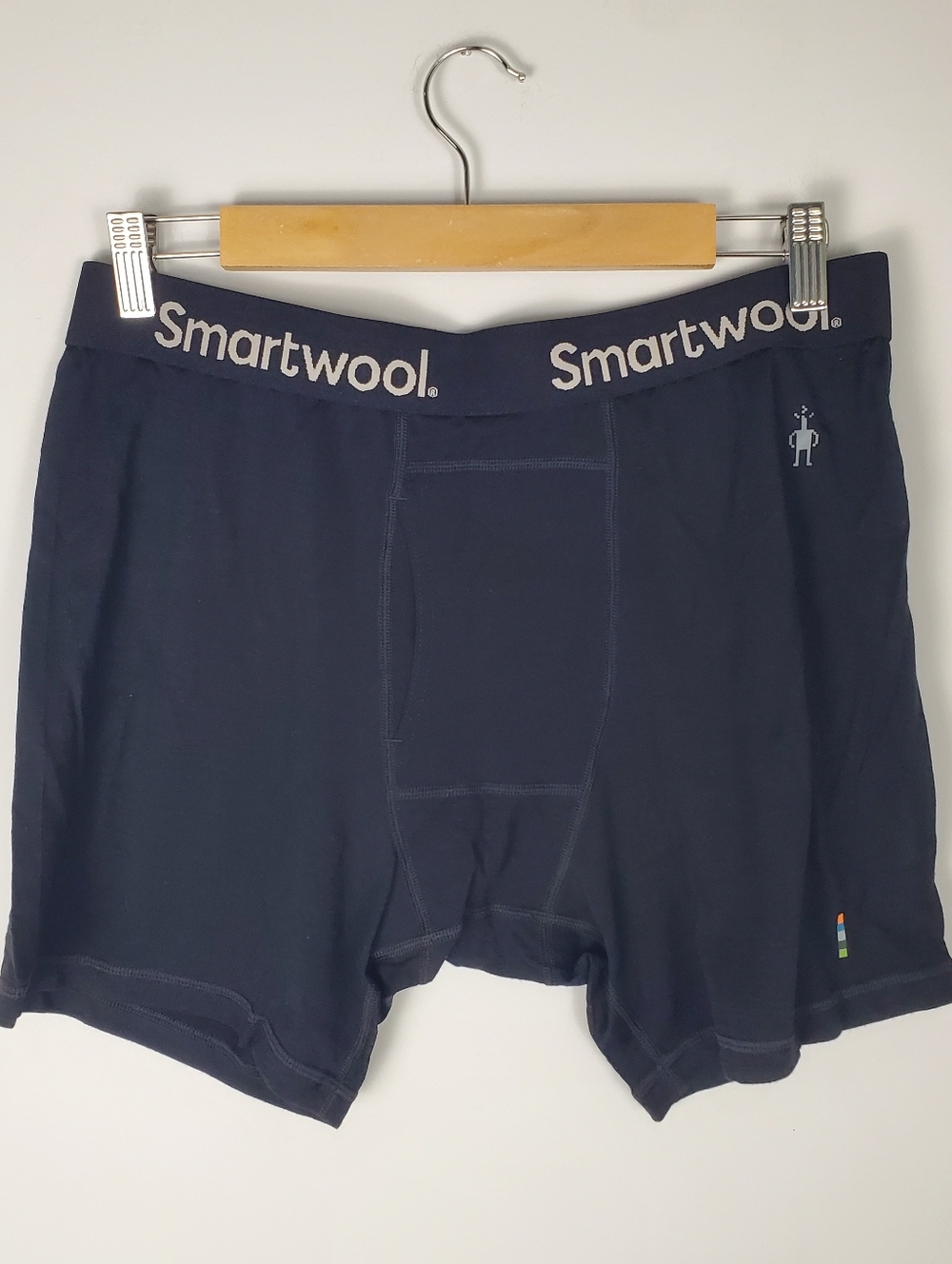 Smartwool Men’s Black Merino Wool Blend Boxer Briefs Size Large NWT